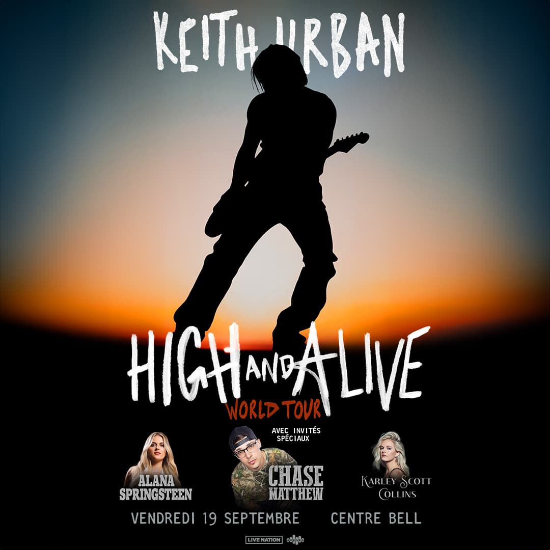 La tournée de Keith Urban débarque à Montréal!